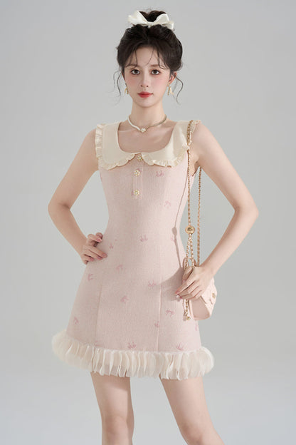 Sweet Doll Collar Sleeveless Dress