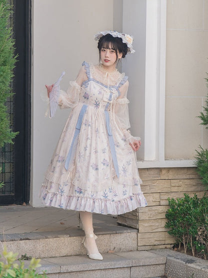 Flower Light Summer Camisole Lolita Dress