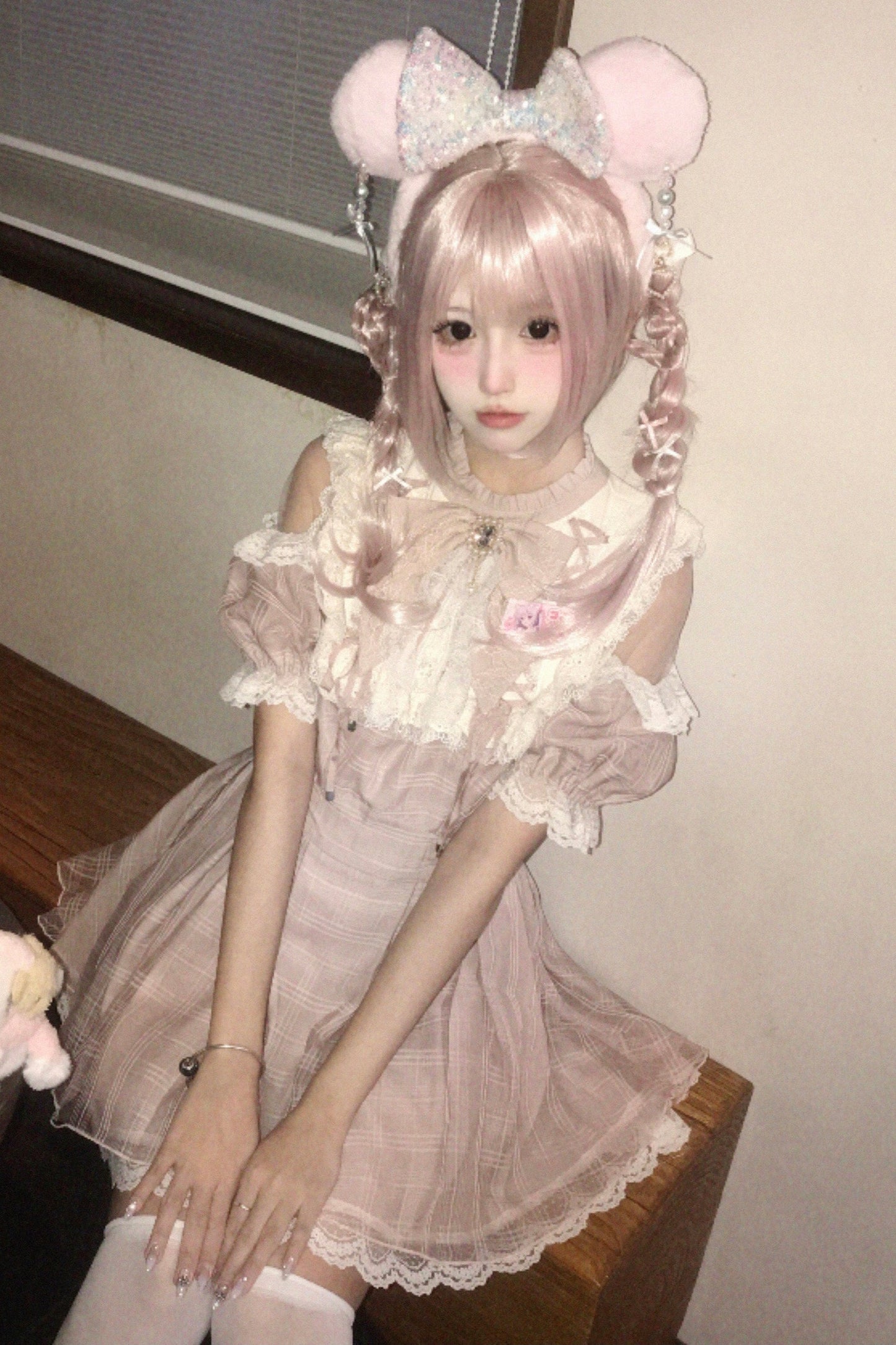 【予約商品】スイートチェック量産型ワンピース