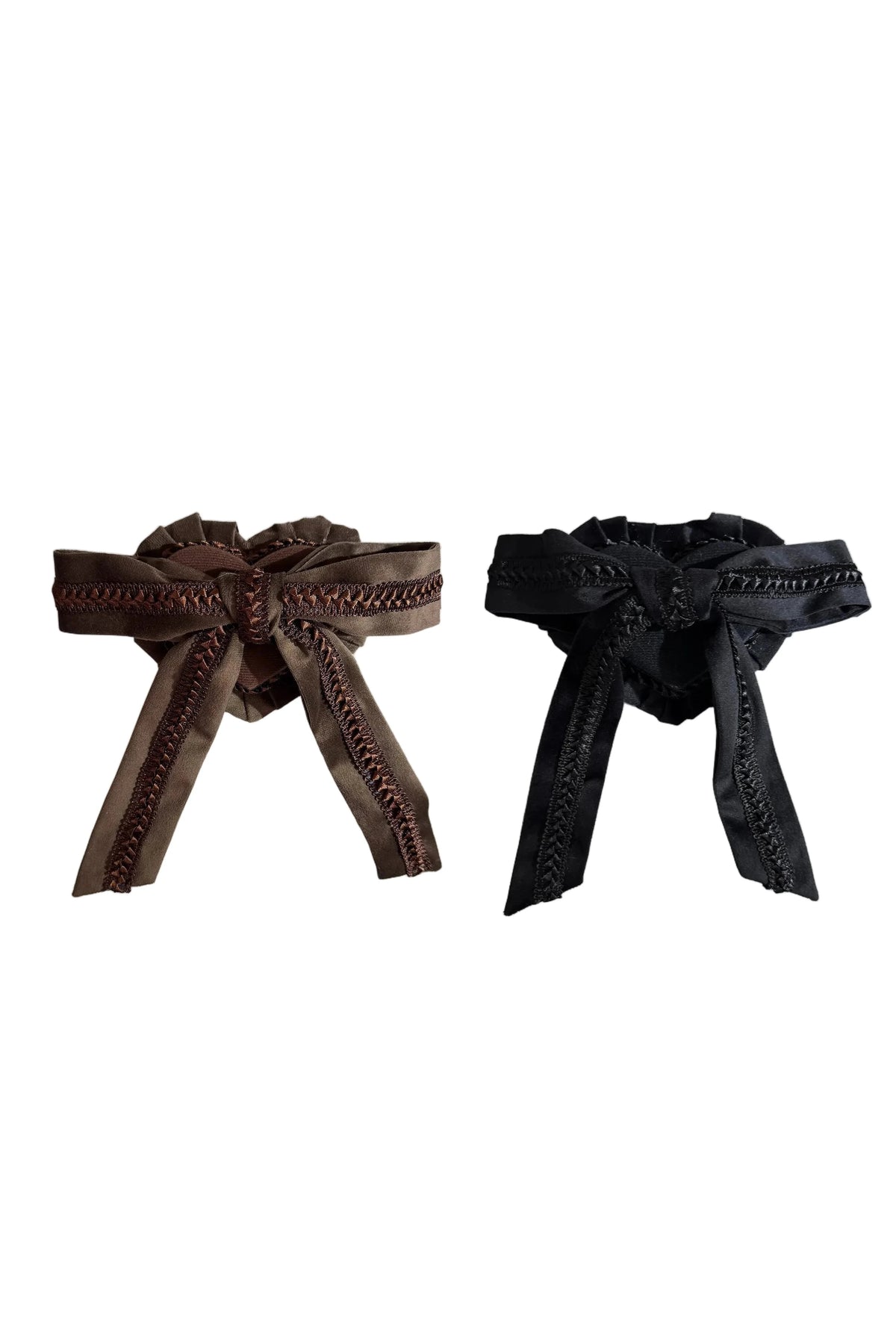 [Date limite de précommande : 11/6] Accessoires de la série steampunk marron x mode gothique noire (mini-chapeau à ruban cœur en velours + cravate à ruban motif cœur + sac de taille avec ceinture)