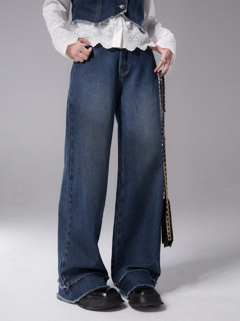 JBEELATE Women Denim Suspender Pants, Plain Buttons Shoulder Straps Ripped  Overall Jeans Backless Long Pants Jumpsuit - Walmart.com