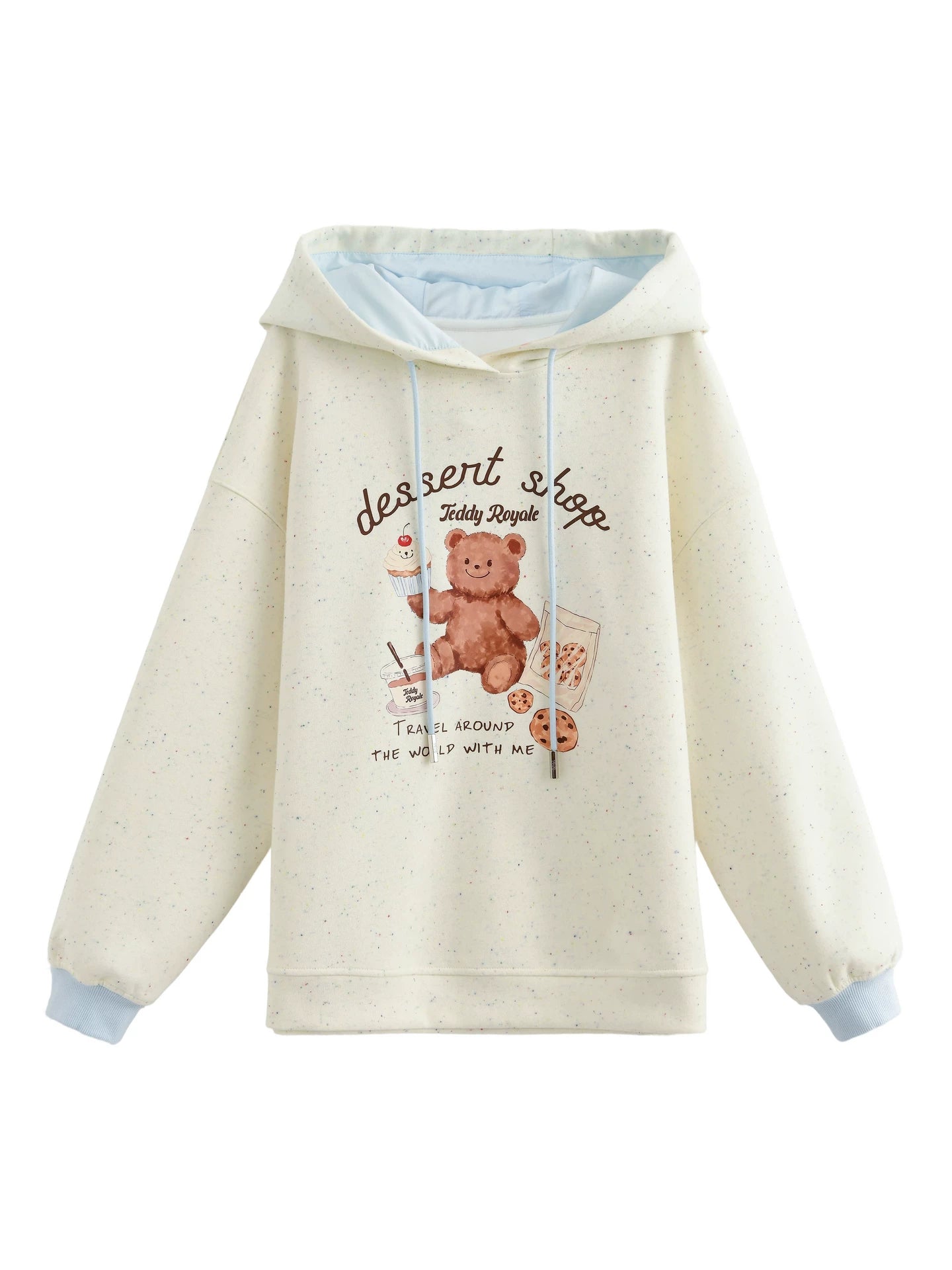 ベアプリントフードスウェット