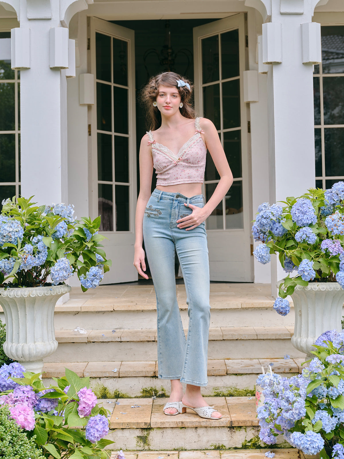 Flower Sweet Camisole + Flower Skirt