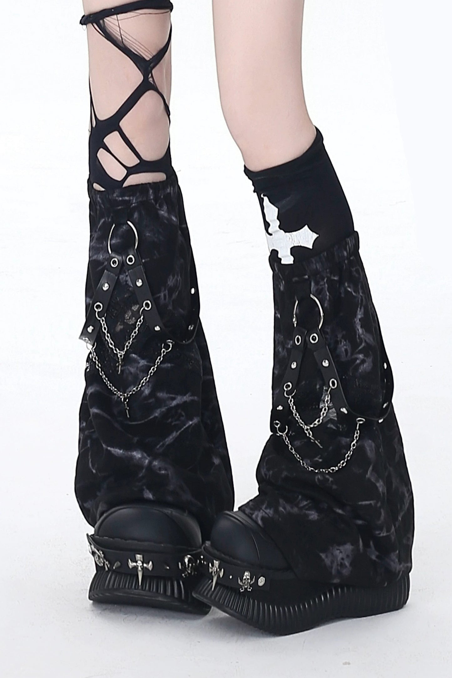 タイダイチェーンレッグウォーマー