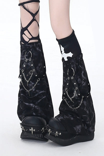 タイダイチェーンレッグウォーマー