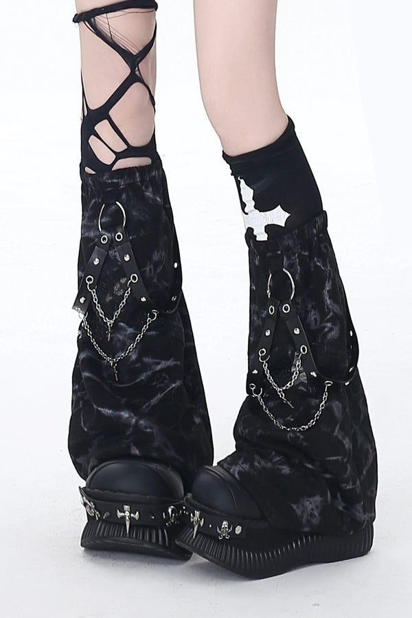 タイダイチェーンレッグウォーマー