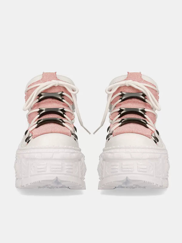 Retro Dark Punk Power Sole Leather Sneaker [Pre-order item].