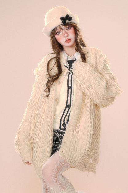 Slachinit loose cardigan jacket