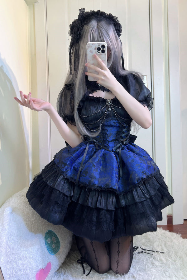 Vestido Lolita con Peto de la Serie Oscura