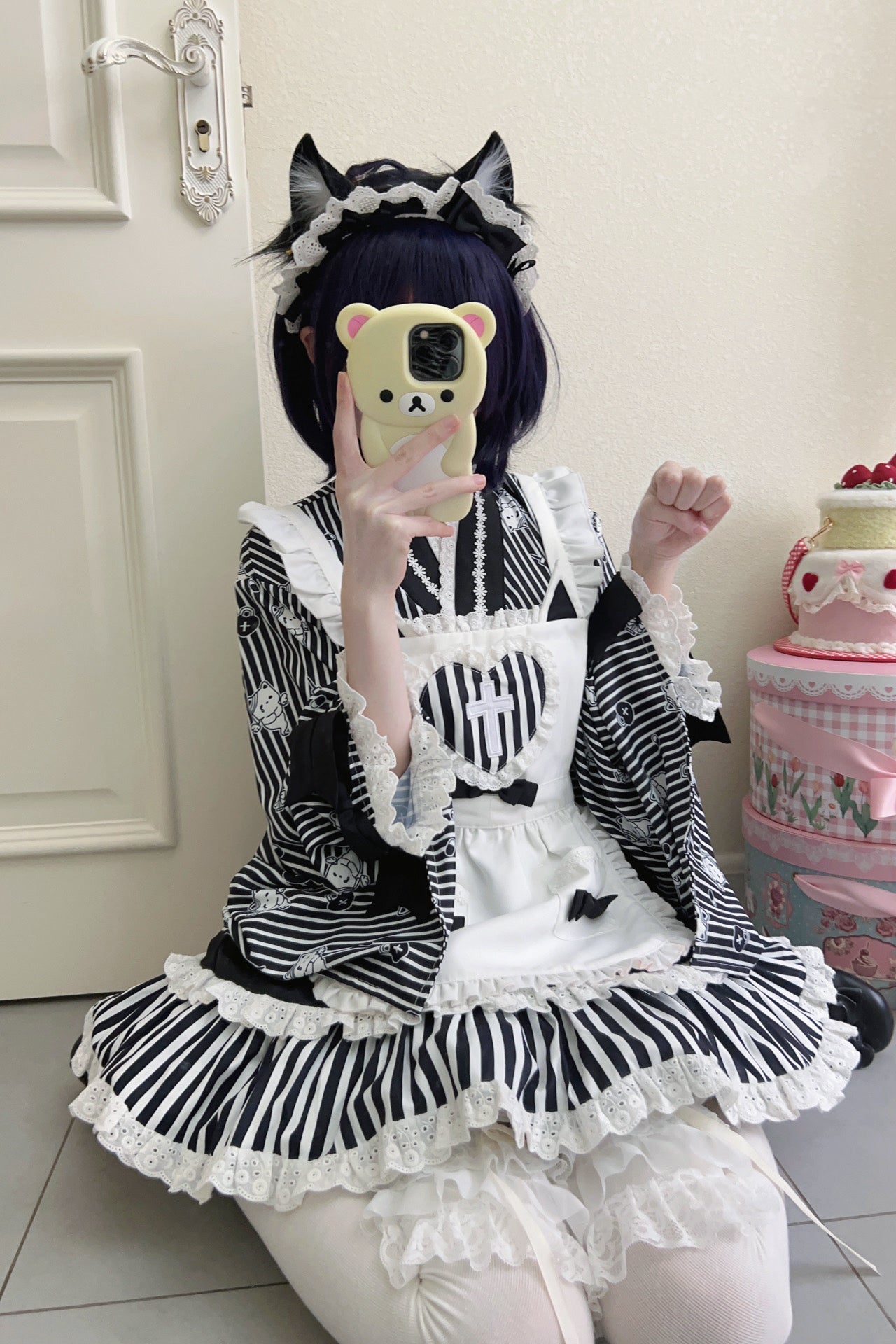 japanese style maid dress Women Japanese Style Maid Outfit Costume Kawaii Lolita Daily Dress Party Cosplay