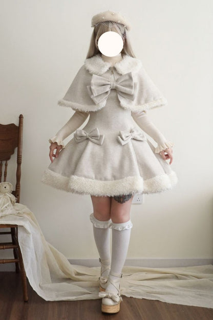 [Reservation deadline on October 21] Winter Wool Sherral Fart Lim Cape Dress suit