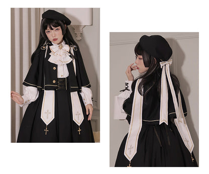 [Pre-order Deadline: August 30] Church Choir Gothic Cape Dress Set + Classical Blouse