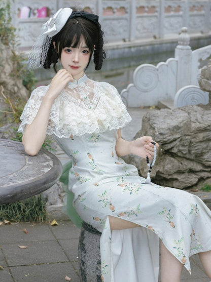 [Reservations] Retro Chinese Flower Short Dress + Long Dress + Long Pants