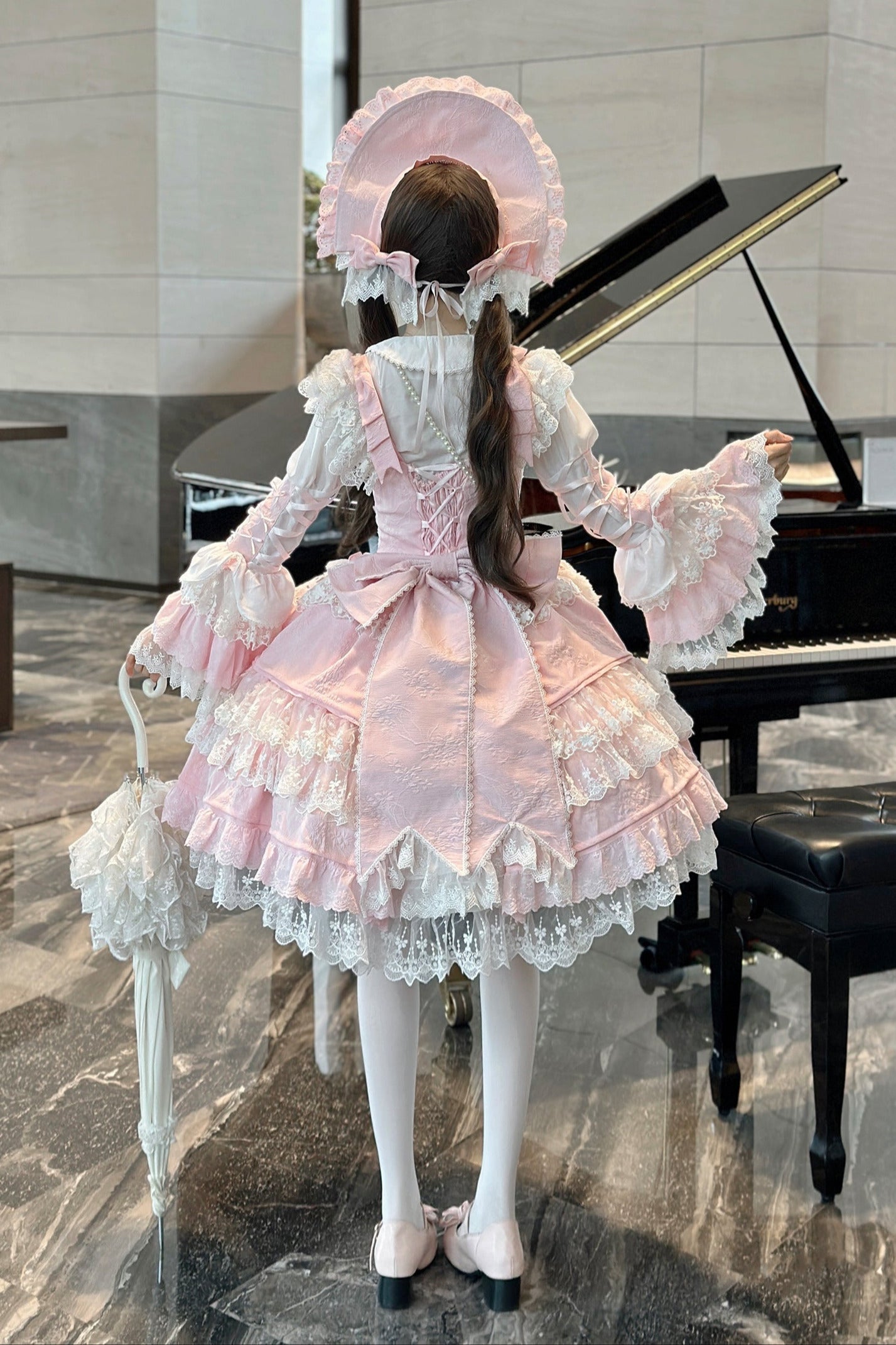 【予約商品】ピーチラビットアンティークドールゴージャスロリータドレスセットアップ