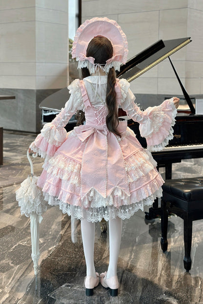 【予約商品】ピーチラビットアンティークドールゴージャスロリータドレスセットアップ