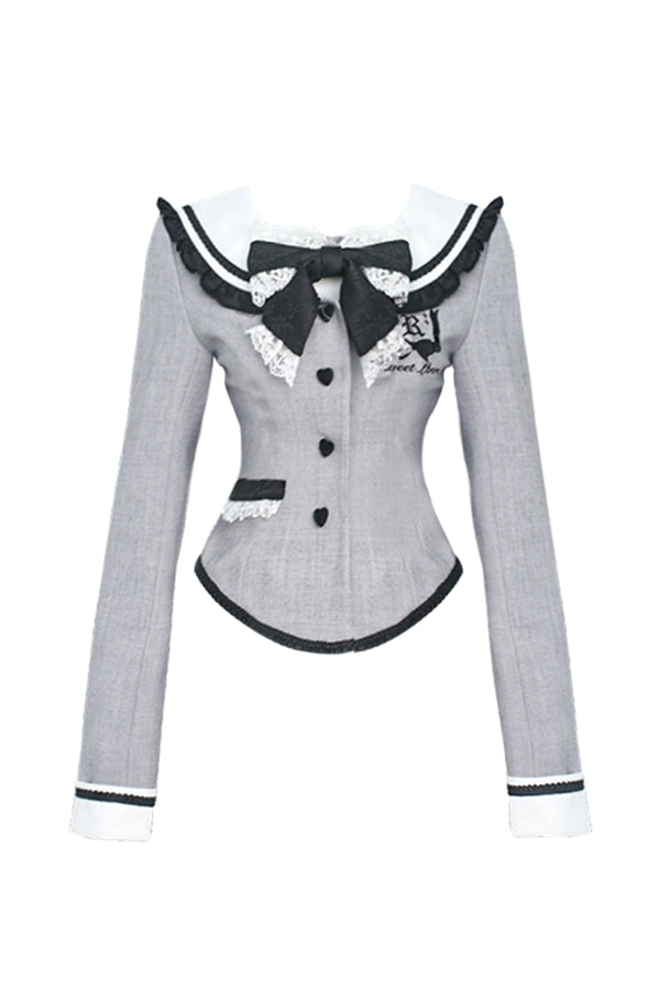 Dark sweet girly top + cake skirt