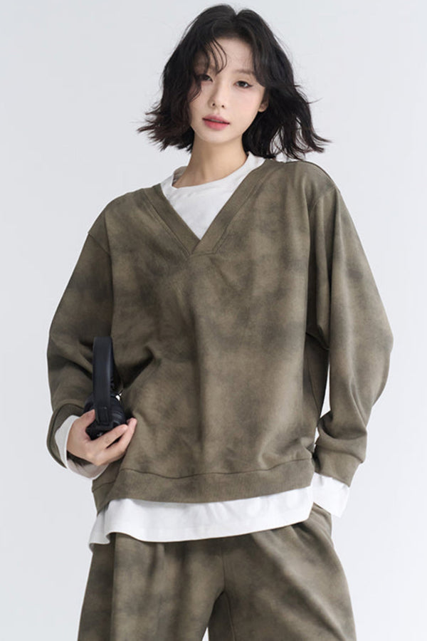 ミュージアムスタイルリラックストップス＋ルーズパンツ