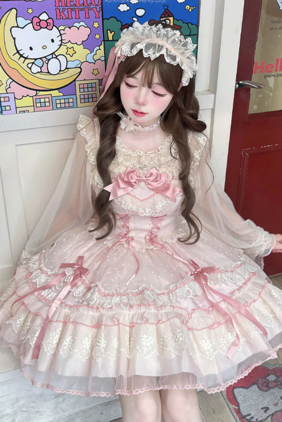 Vestido Lolita con lazo dulce de la casa de caramelos
