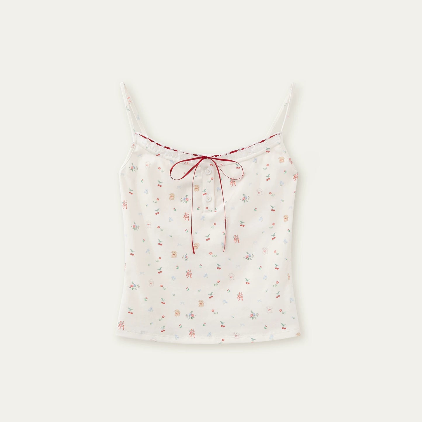 Floral Lace Cotton Camisole