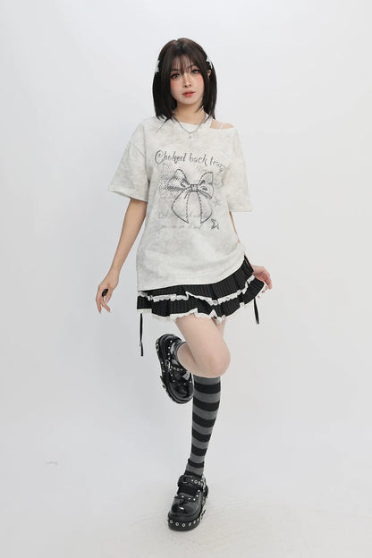 リボンルーズトップス