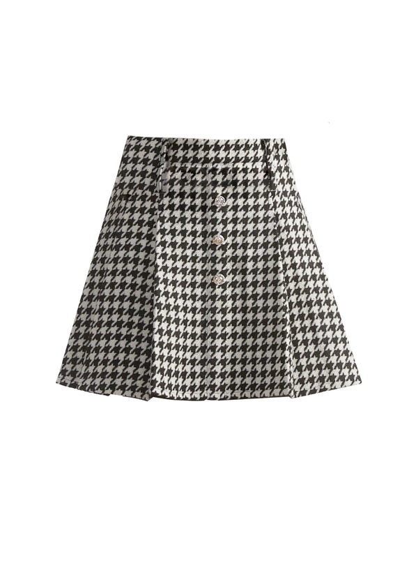 フレンチガーリーシックジャケット+千鳥フレアスカート