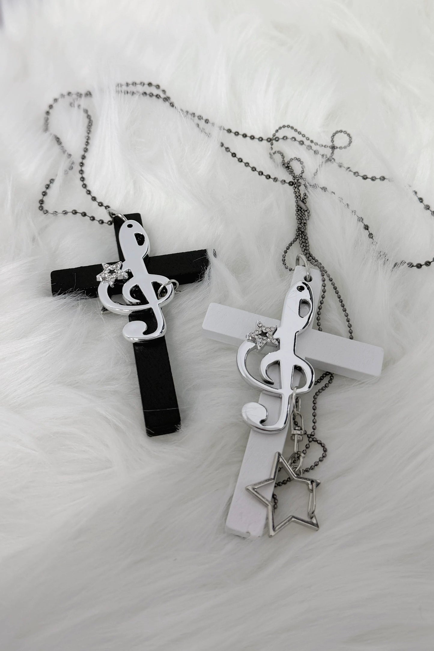 哥特朋克十字架项链