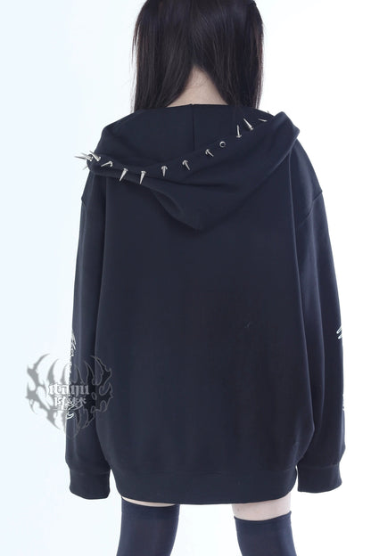 Sweat à capuche gothique subculture jirai
