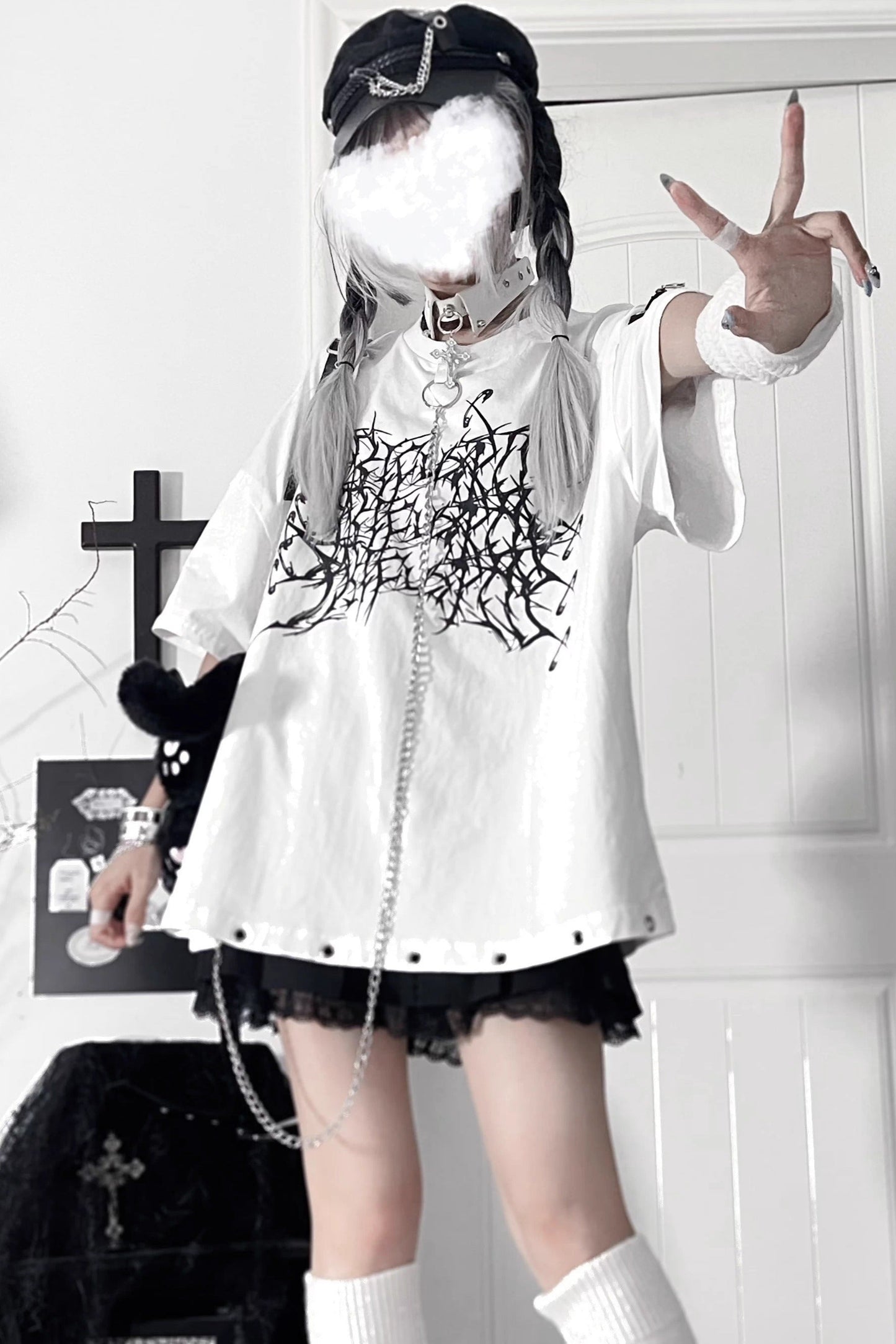 Subculture Dark Circle Spider Tops