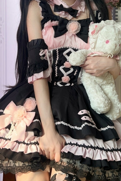 Dark Rose Bow Lolita Dress