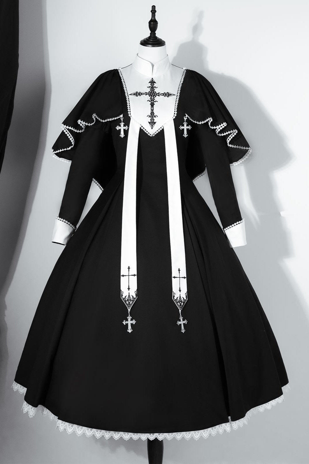 Elegant Long Sleeve Lolita Dress Set-Up