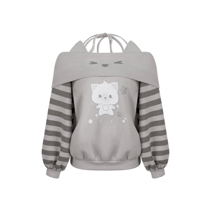 ストライプワンラインショルダーホルターネックトップス+スカート