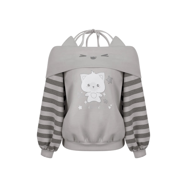 ストライプワンラインショルダーホルターネックトップス+スカート