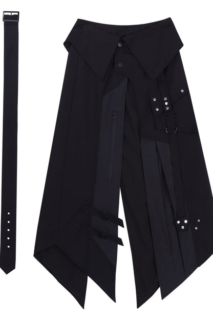 Dark mode sleeveless top + long pants + mode pants