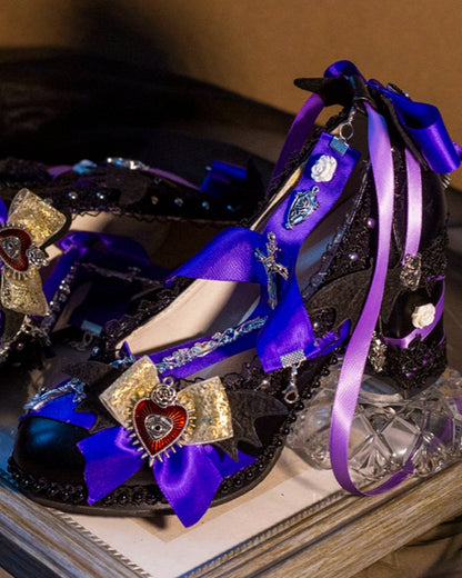 Halloween Dark Gothic Magic Mirror Lolita Heels