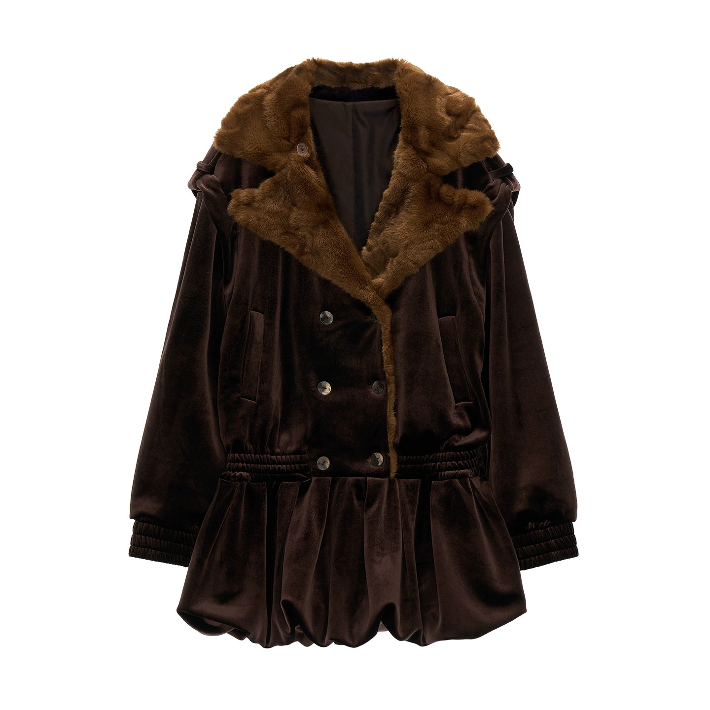 フローラルヘムパッチワークドレス