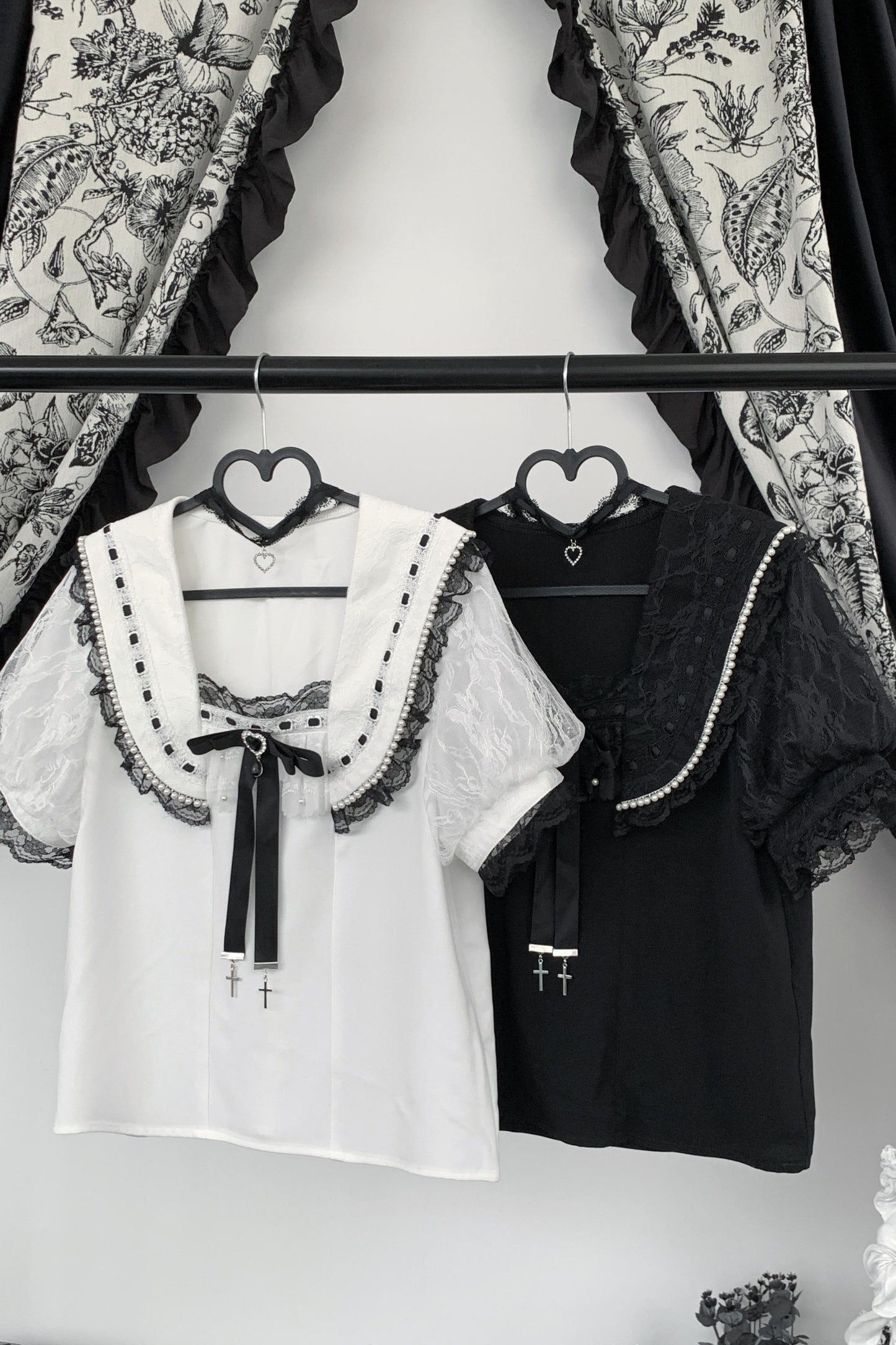 [Pre-Order] Lace Sailor Collar Jirai Kei Blouse