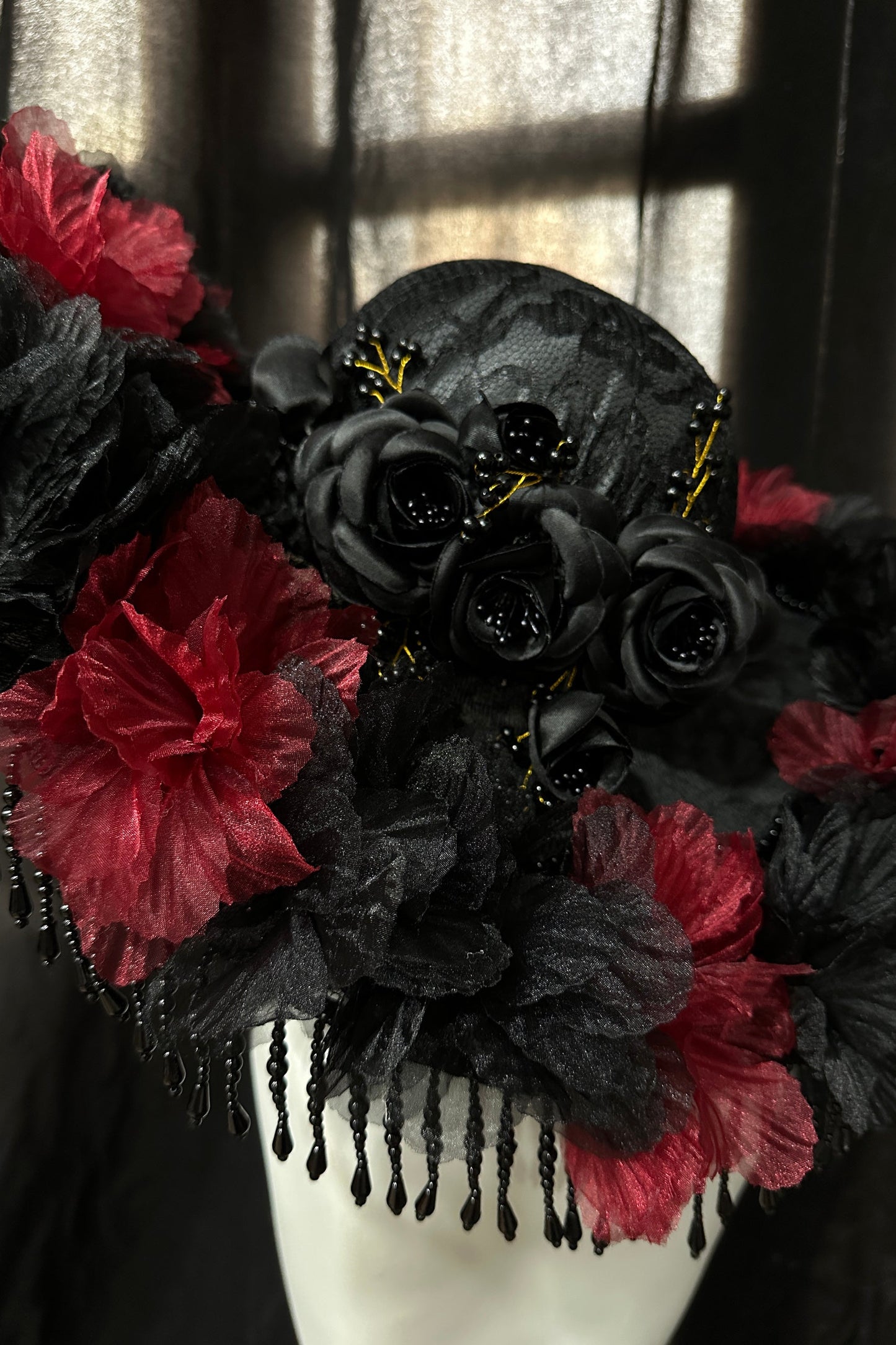 Dark Rose Gothic Lolita Hat
