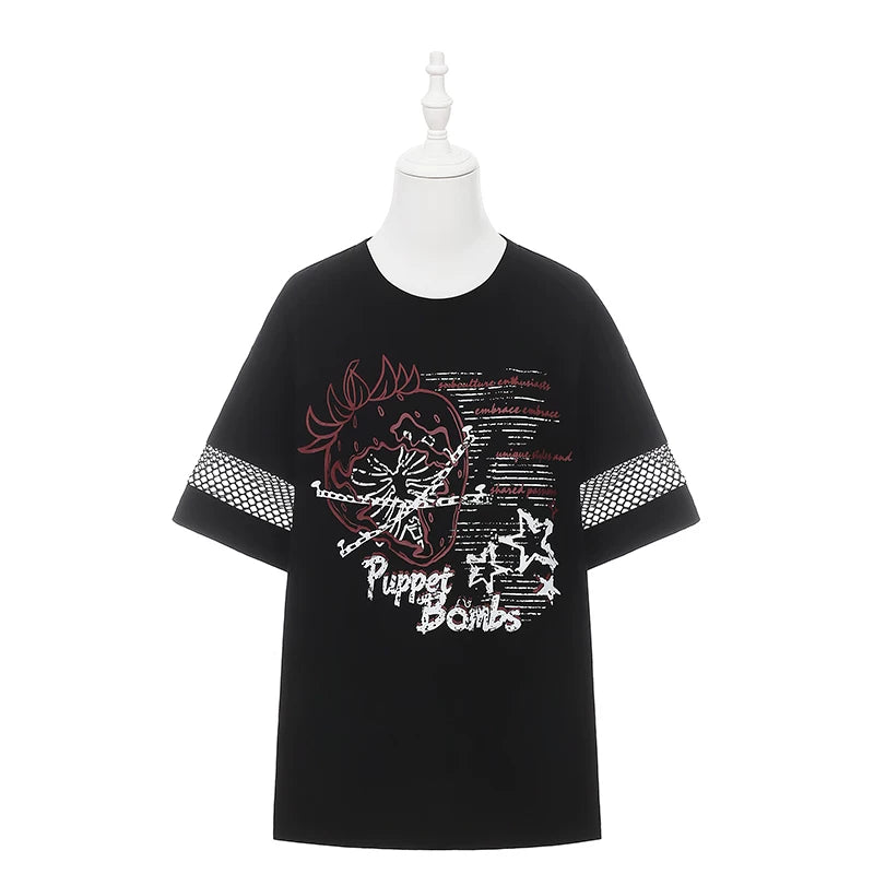 [Pre-Order] Subculture Dark Kawaii Punk T-Shirt + Skirt