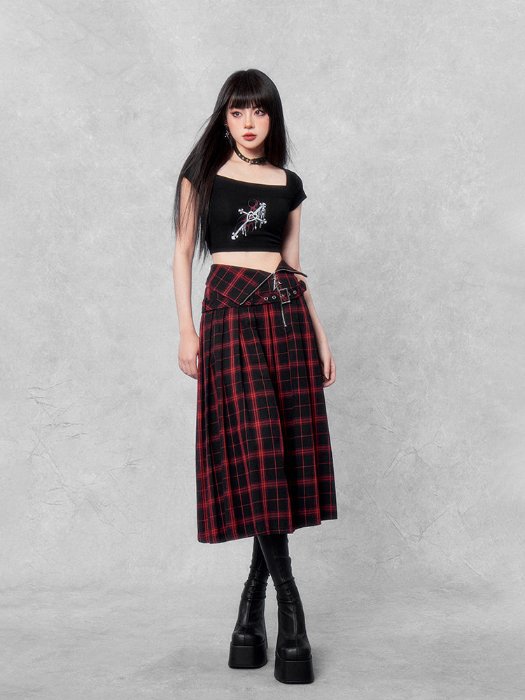 Hardcore Hot Girl High Street Zipper Skirt