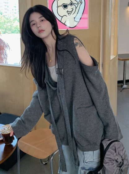 Loose Lazy Style Cardigan