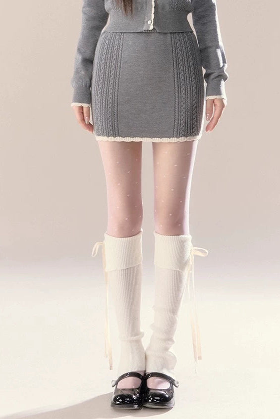スイートアイランドドールカーディガン+タイトスカート