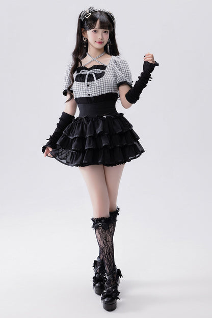 Conjunto idol con volante de estilo muñeca