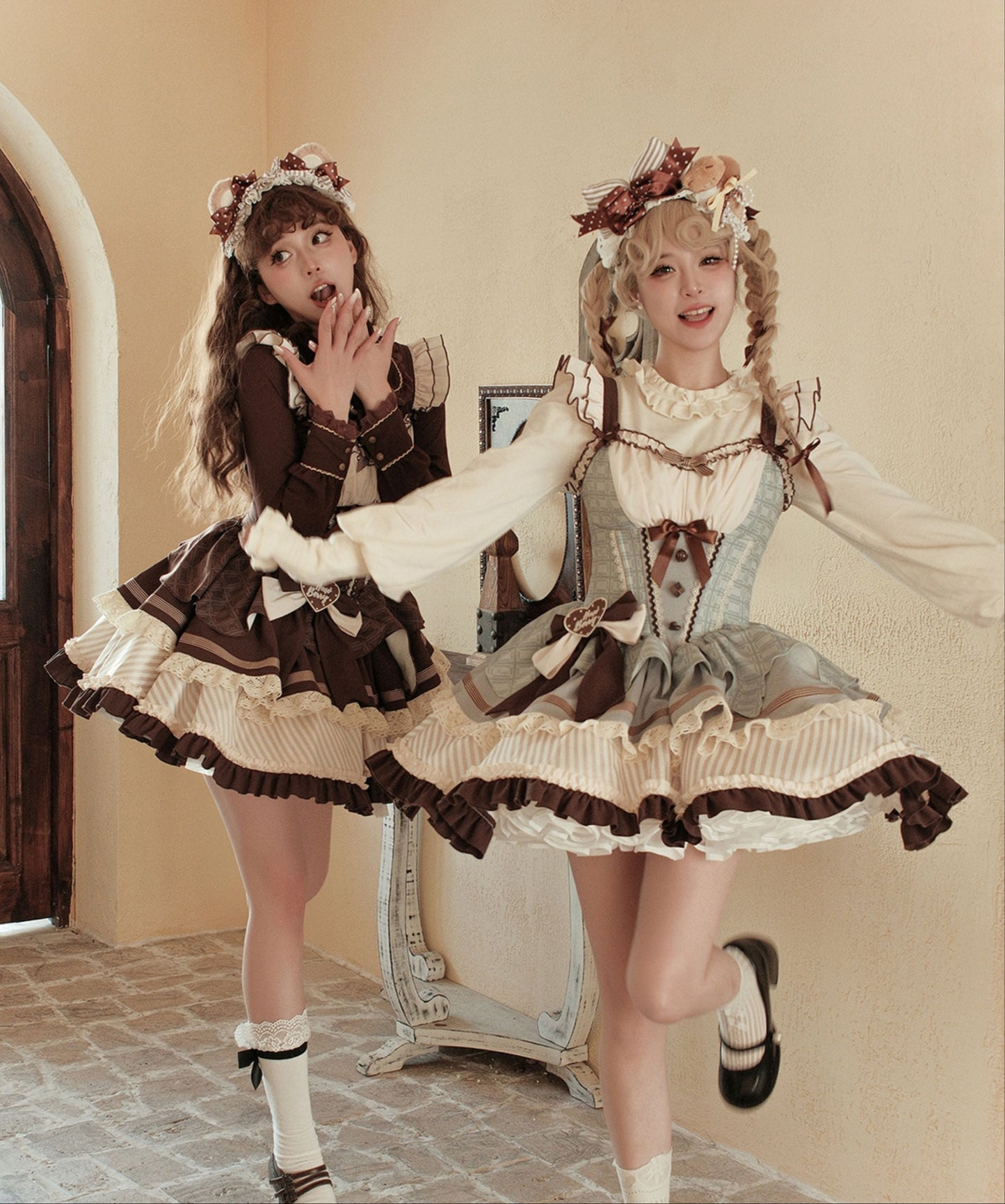 【予約商品】ミントショコラロリータチュチュスイートドレス＋リボンカチューシャ