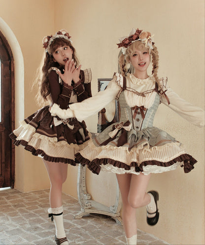 【予約商品】ミントショコラロリータチュチュスイートドレス＋リボンカチューシャ