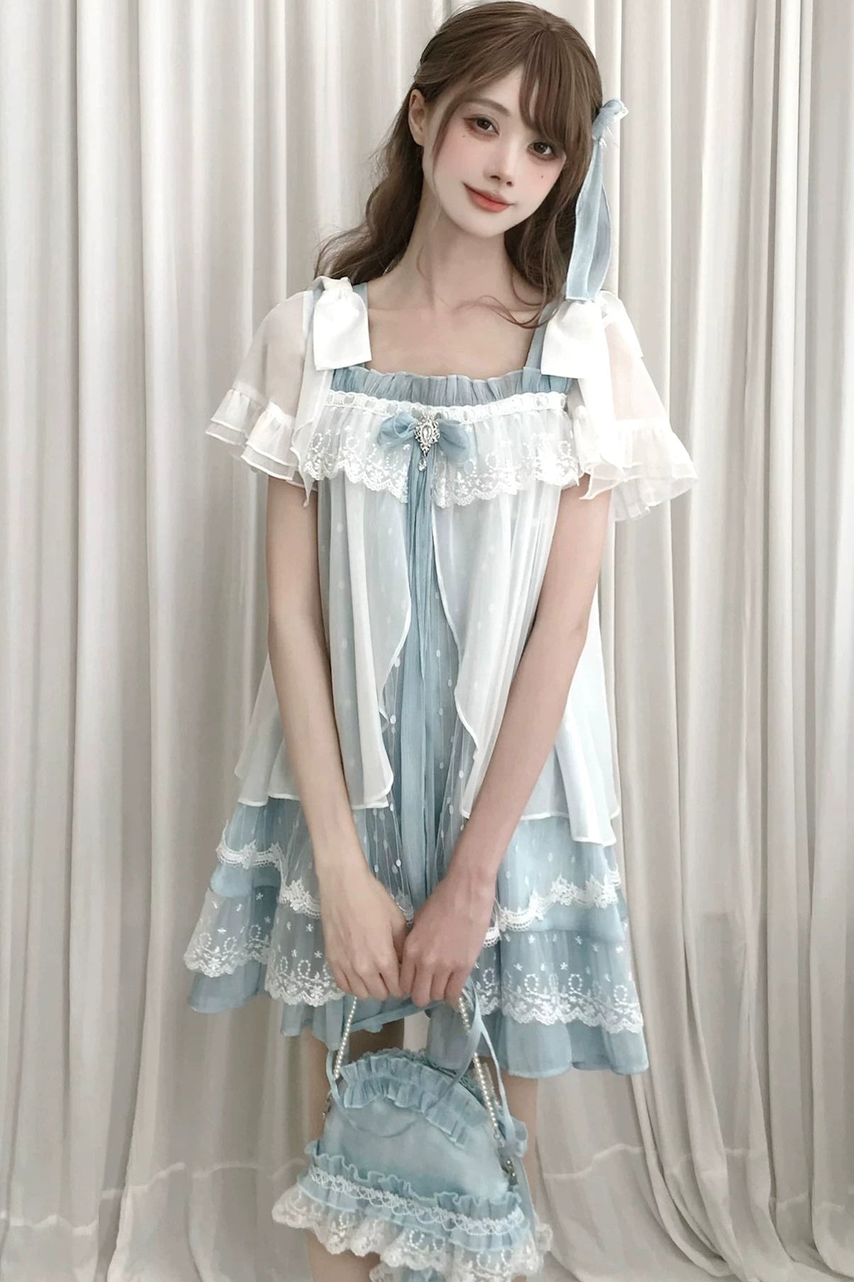Floating Dream Lace Dress + Skirt + Bag