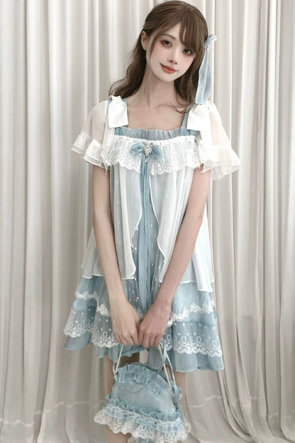 Floating Dream Lace Dress + Skirt + Bag