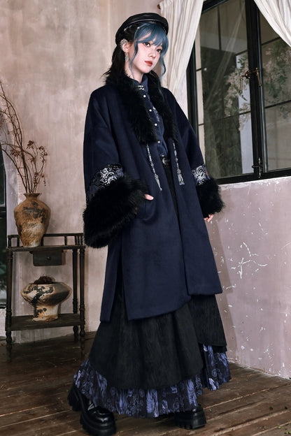 ゴールドスレデッドフリースコート