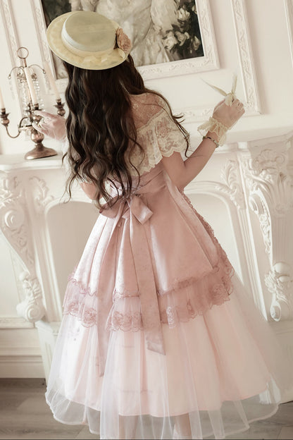 スイートピンクローズエレガントロリータセット