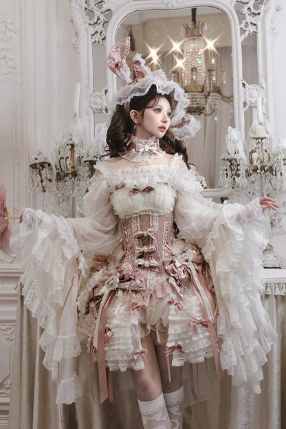 【4月8日予約締切】スウィートロリータバニーレースコルセットドレスセットA/B/C