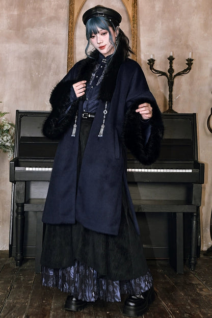 ゴールドスレデッドフリースコート